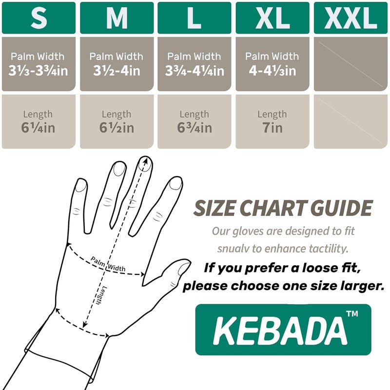 Kebada Cut Resistant Gloves, ANSI A2 Cutting Glove, PU Coated, Touchscreen, Multi-Purpose Model C2, 1 Pair, Small - Image 2